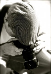 Resume Photo of Joe Sturges holding a Canon digital camera in New York City - Photo by justberg.com